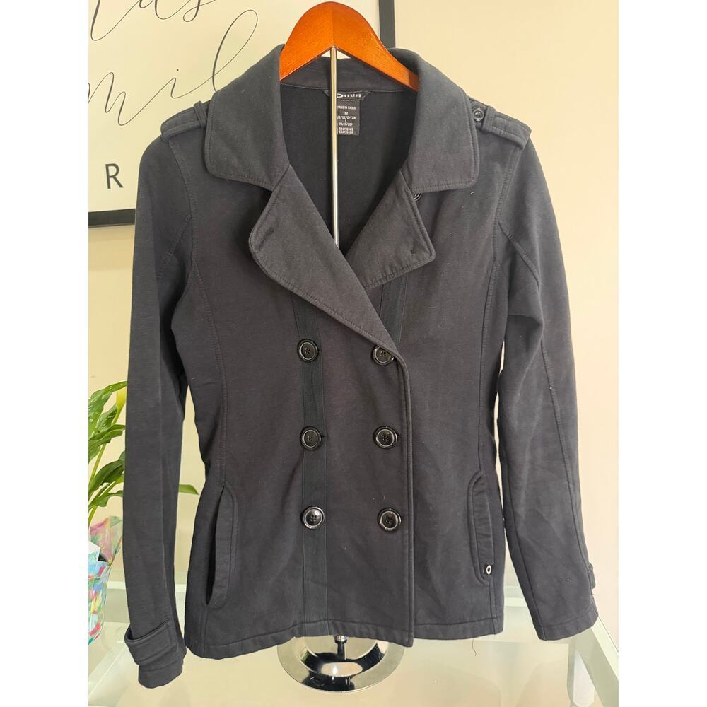 Oakley Women's Black Double-Breasted Peacoat Jacket
